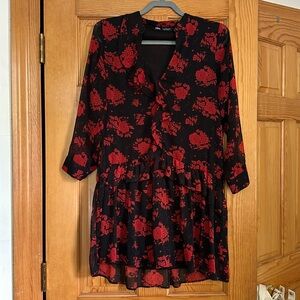 Zara Rose Print Dress